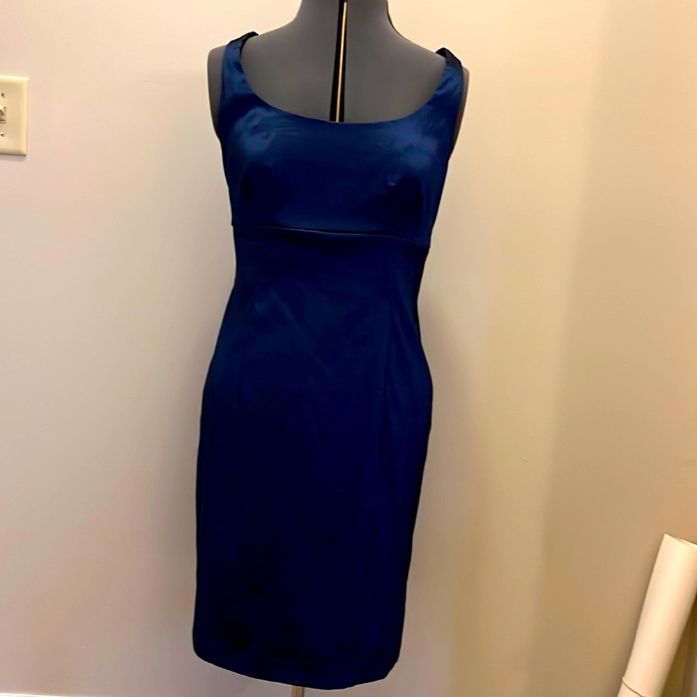 Beautiful Blue Cocktail Dress with matching Shrug